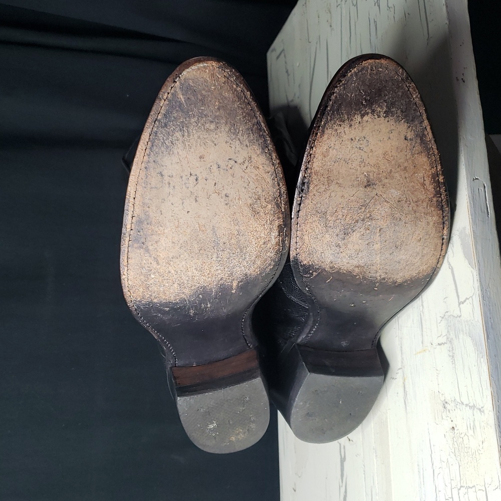 Justin 'Teju Lizard' Cowboy Boots Style J 90250 in Black - Men's 10.5 EE - Picture 15 of 16